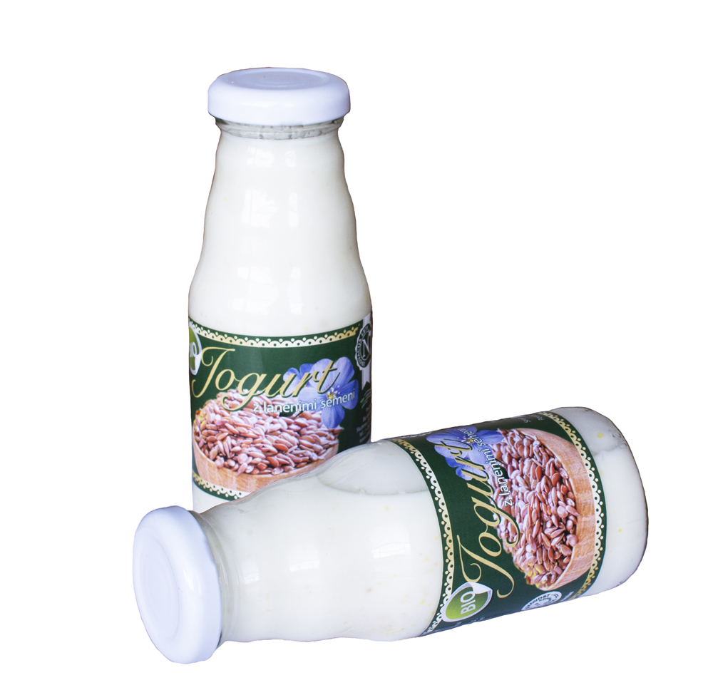 jogurt z lanenimi semenom