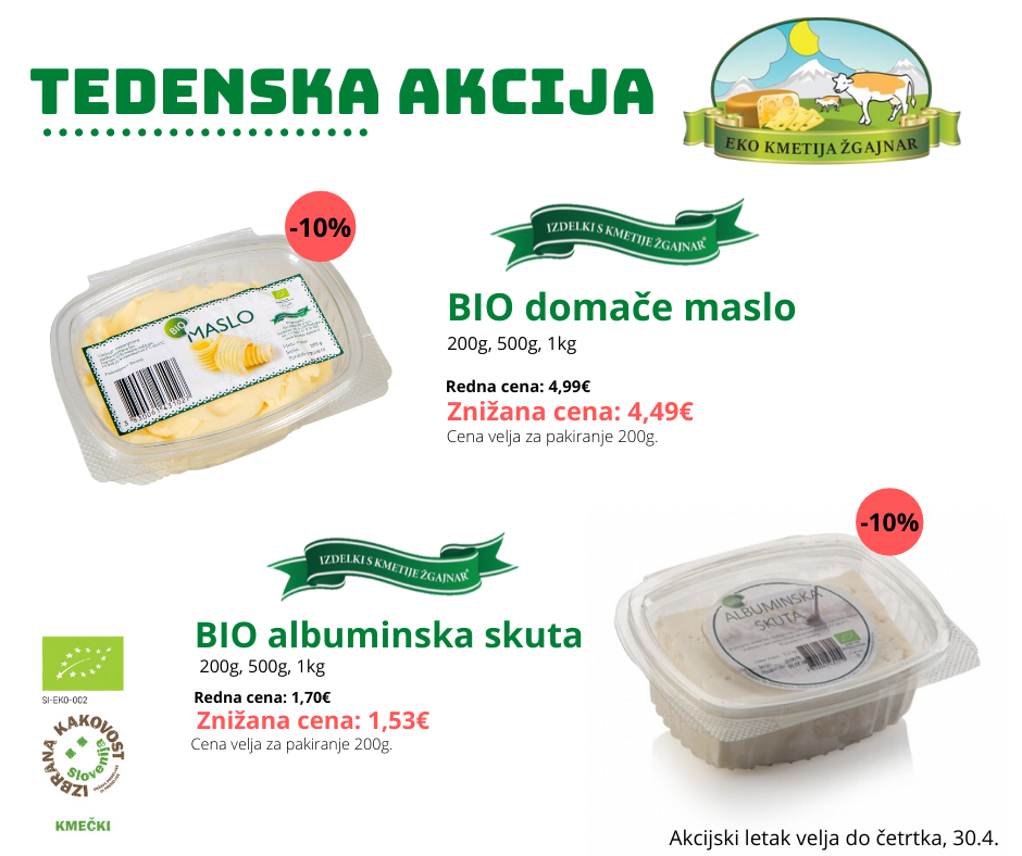bio domače maslo, albuminska skuta, bio, kmetija, ekološka kmetija žgajnar