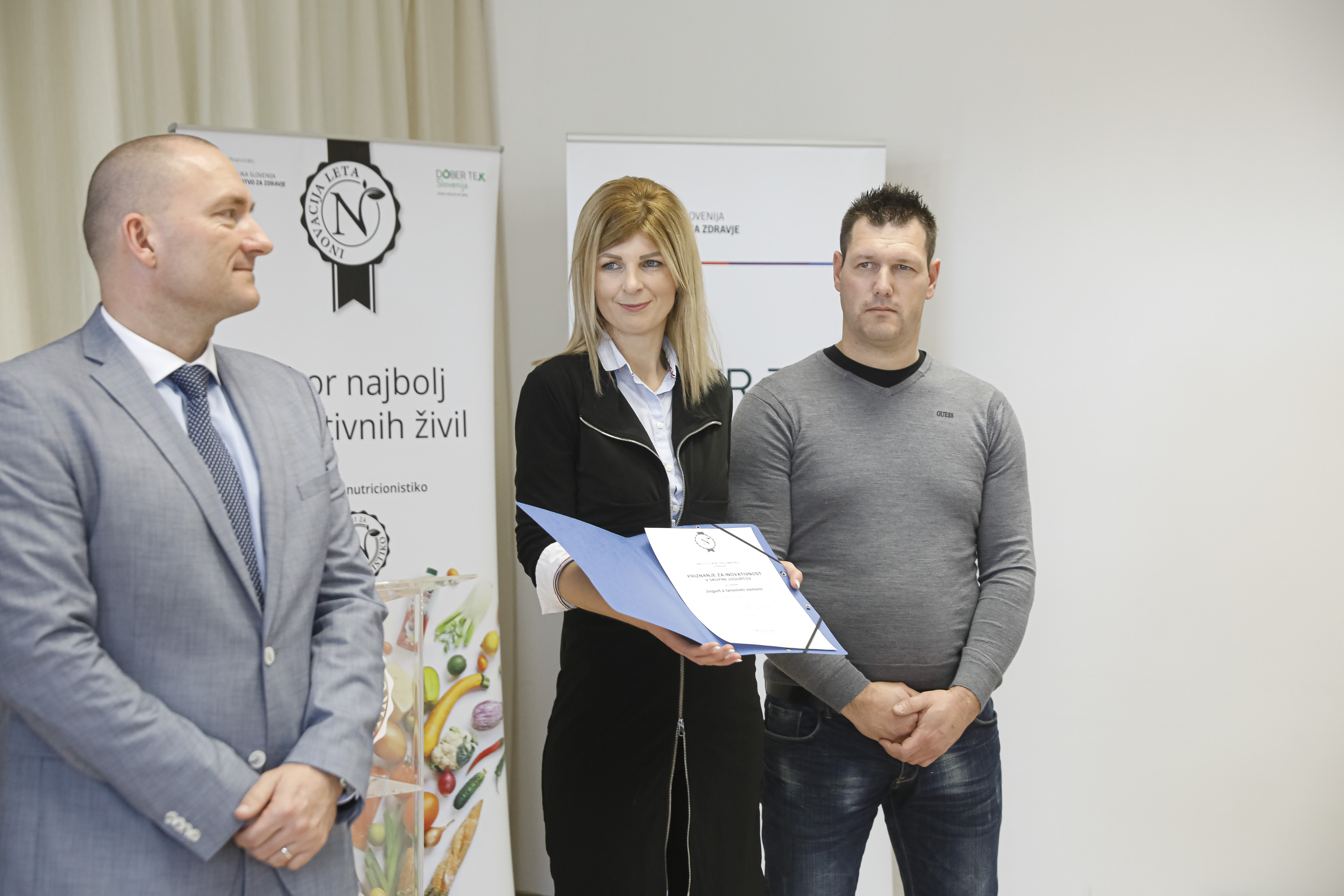 Podelitev priznanja za najbolj inovativno živilo 2020 Kmetija Žgajnar